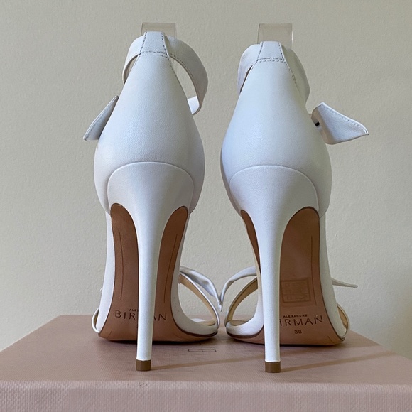 Alexandre Birman White Leather Clarita 100 Sandals New In Box  US8 / IT38 - Picture 10 of 16